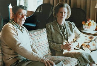 Reagan and Thatcher 1984 Mannwest 