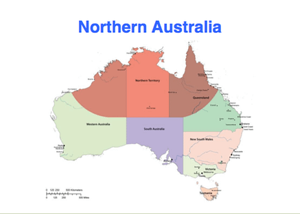 Northern Australia map Mannwest
